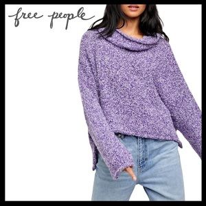 Free People BFF Cowl Neck Sweater
Purple